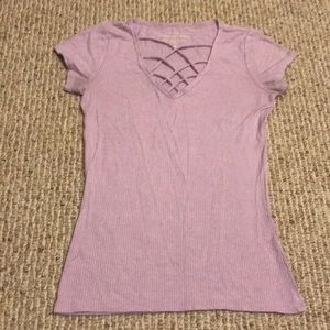 light purple hollister t-shirt